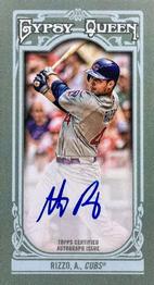 2013 Topps Gypsy Queen - Mini Autographs #MA-AR Anthony Rizzo Front