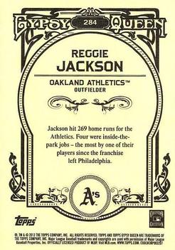 2013 Topps Gypsy Queen - Framed White #284 Reggie Jackson Back