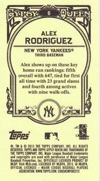 2013 Topps Gypsy Queen - Mini #6 Alex Rodriguez Back