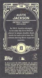 2013 Topps Gypsy Queen - Mini Black #166 Austin Jackson Back