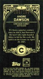 2013 Topps Gypsy Queen - Mini Black #8 Andre Dawson Back