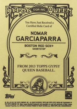 2013 Topps Gypsy Queen - Relics #GQR-NG Nomar Garciaparra Back