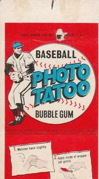 1964 Topps Photo Tatoos #NNO Baltimore Orioles Back