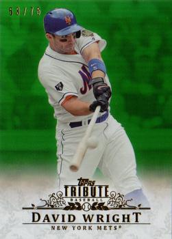 2013 Topps Tribute - Green #58 David Wright Front