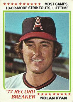 1978 Topps #6 Nolan Ryan Front