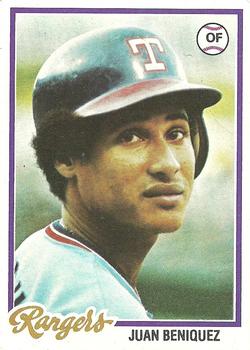 1978 Topps #238 Juan Beniquez Front