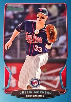 2013 Bowman - Blue #23 Justin Morneau Front