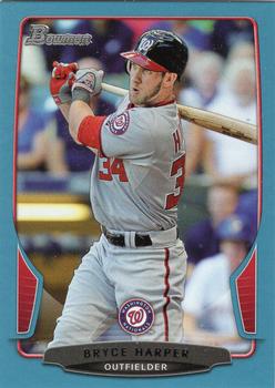 2013 Bowman - Blue #150 Bryce Harper Front