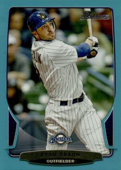 2013 Bowman - Blue #210 Ryan Braun Front