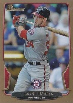 2013 Bowman - Gold #150 Bryce Harper Front