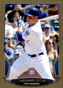 2013 Bowman - Gold #177 Anthony Rizzo Front