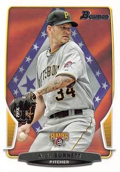 2013 Bowman - Hometown #202 A.J. Burnett Front