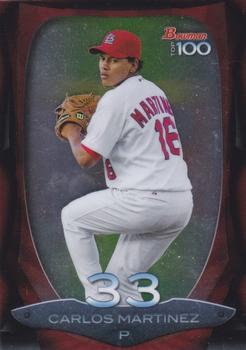 2013 Bowman - Top 100 Prospects #BTP-33 Carlos Martinez Front