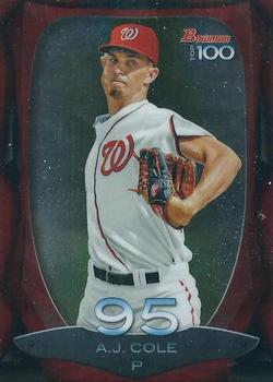 2013 Bowman - Top 100 Prospects #BTP-95 A.J. Cole Front