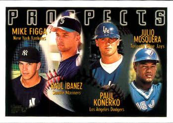 1996 Topps #432 Mike Figga / Raul Ibanez / Paul Konerko / Julio Mosquera Front