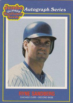 1990 Jumbo California Sunflower Seeds #20 Ryne Sandberg Front