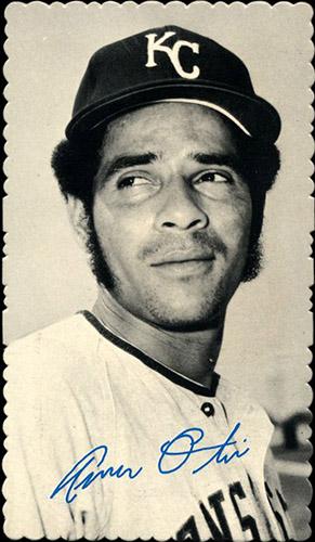 1974 Topps Deckle #1 Amos Otis Front