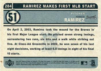 2003 Upper Deck Vintage #284 Horacio Ramirez Back