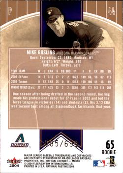 2004 Fleer National Pastime #65 Mike Gosling Back