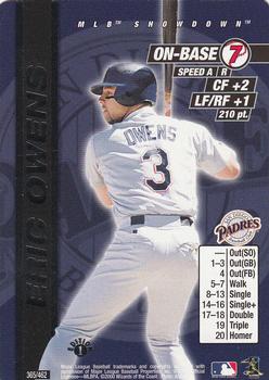 2000 MLB Showdown 1st Edition #365 Eric Owens Front