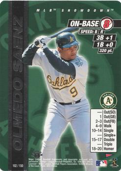 2000 MLB Showdown Pennant Run 1st Edition #102 Olmedo Saenz Front