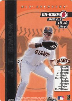 2000 MLB Showdown Unlimited #386 J.T. Snow Front