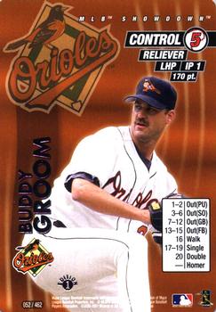 2001 MLB Showdown 1st Edition #052 Buddy Groom Front