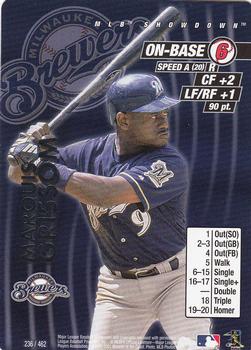 2001 MLB Showdown Unlimited #236 Marquis Grissom Front