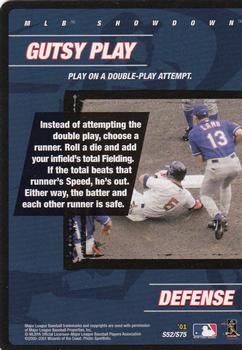 2001 MLB Showdown Unlimited - Strategy #S52 Gutsy Play Front