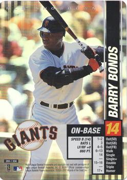 2002 MLB Showdown #283 Barry Bonds Front