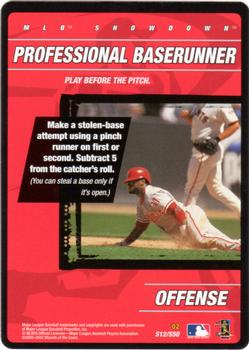 2002 MLB Showdown - Strategy #S12 Professional Baserunner Front
