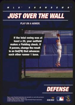 2002 MLB Showdown - Strategy #S36 Just Over the Wall Front