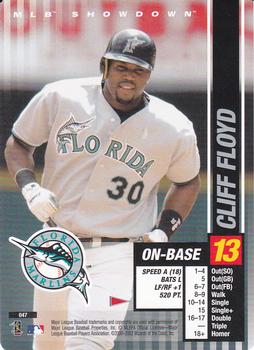 2002 MLB Showdown Pennant Run #047 Cliff Floyd Front