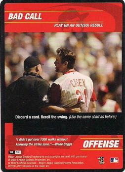 2003 MLB Showdown - Strategy #S1 Bad Call Front