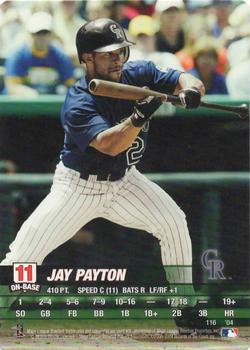 2004 MLB Showdown #116 Jay Payton Front