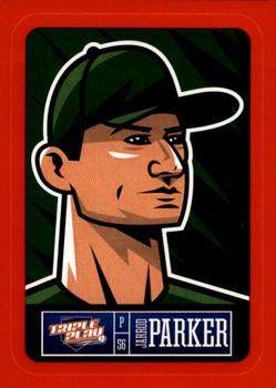2013 Panini Triple Play - Stickers Red #23 Jarrod Parker Front
