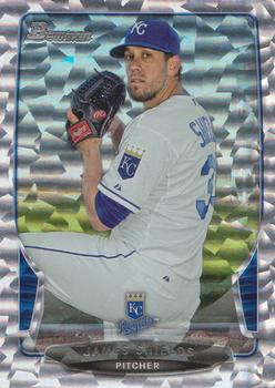 2013 Bowman - Silver Ice #124 James Shields Front