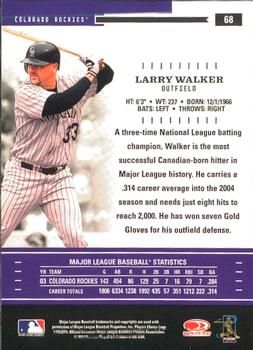 2004 Donruss Throwback Threads #68 Larry Walker Back