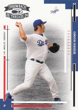 2004 Donruss Throwback Threads #100 Hideo Nomo Front