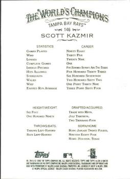 2008 Topps Allen & Ginter #146 Scott Kazmir Back