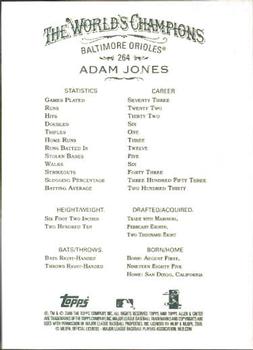 2008 Topps Allen & Ginter #264 Adam Jones Back