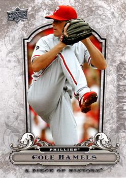 2008 Upper Deck A Piece of History #72 Cole Hamels Front