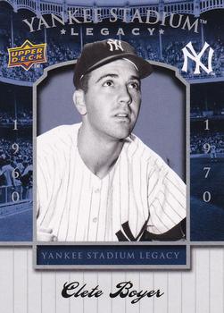 2008 Upper Deck Yankee Stadium Box Set #40 Clete Boyer Front