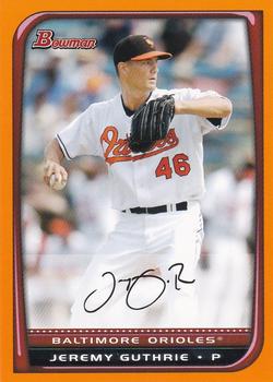 2008 Bowman - Orange #171 Jeremy Guthrie Front