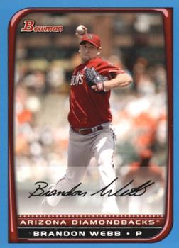 2008 Bowman - Blue #20 Brandon Webb Front