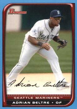 2008 Bowman - Blue #28 Adrian Beltre Front