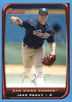 2008 Bowman - Blue #175 Jake Peavy Front