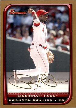 2008 Bowman - Gold #3 Brandon Phillips Front