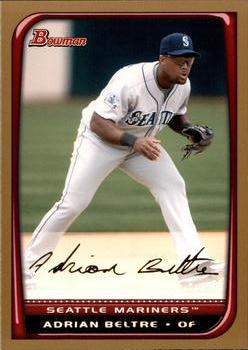 2008 Bowman - Gold #28 Adrian Beltre Front