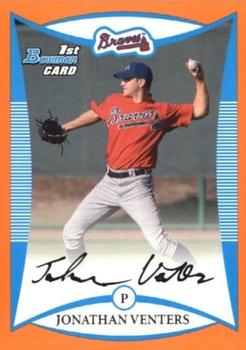 2008 Bowman - Prospects Orange #BP27 Jonathan Venters Front